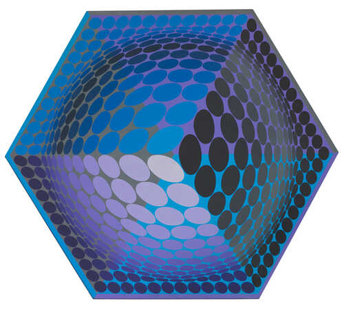 Victor Vasarely, Empedocle, 1979, Albertina Wien, The Essl Collection © Bildrecht, Wien 2026, Mischa Nawrata